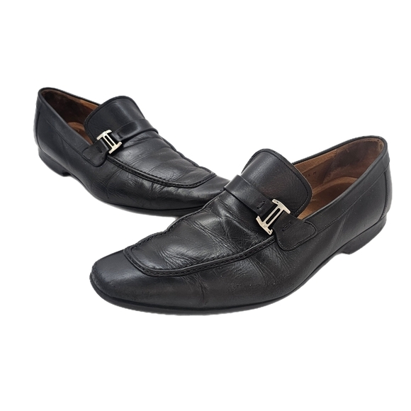 Magnanni Lino Buckle Loafers – Men’s Size 11.5 Black Leather , Made In SPAIN main image 5